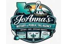 Logo for JoAnna’s Notary & Public Tag Agency, LLC Logo for JoAnna’s Notary & Public Tag Agency, LLC